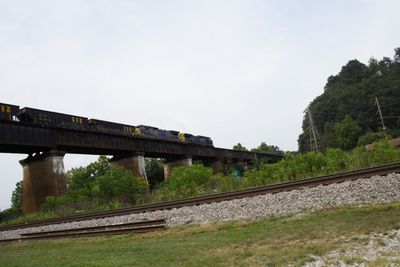 Train on north approach at Limeville bridge