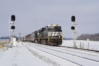 NS eastbound at West End Benson