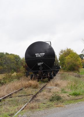 ND&W line with cars in storage